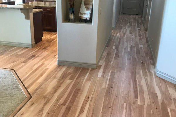 custom hardwood floors in a hallway